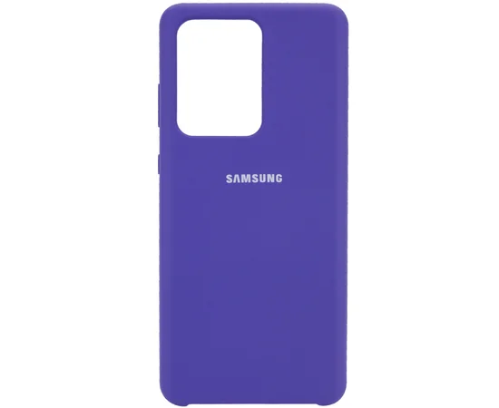 Чехол Silicone Cover (AA) для Samsung Galaxy S20 Ultra Фиолетовый / Purple