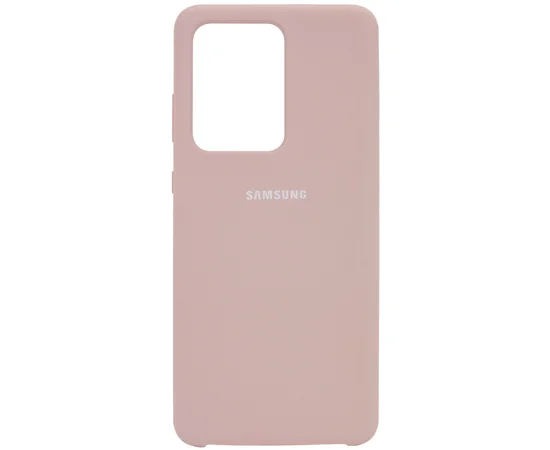 Чехол Silicone Cover (AA) для Samsung Galaxy S20 Ultra Розовый / Pink Sand