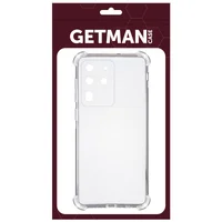 TPU чехол GETMAN Ease logo усиленные углы для Samsung Galaxy S20 Ultra Бесцветный (прозрачный)