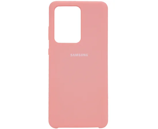 Чехол Silicone Cover (AA) для Samsung Galaxy S20 Ultra Розовый / Pink