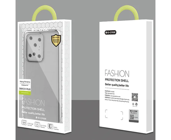 TPU чехол G-Case Shiny Series для Samsung Galaxy S20 Ultra Серебряный