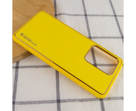 Кожаный чехол Xshield для Samsung Galaxy S20 Ultra Желтый / Yellow
