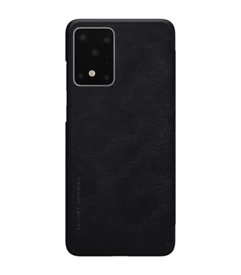 Кожаный чехол (книжка) Nillkin Qin Series для Samsung Galaxy S20 Ultra Черный
