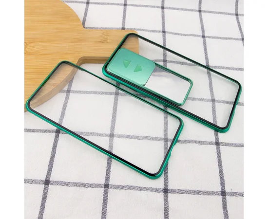 Чехол Camshield 360 Metall+Glass со шторкой для камеры для Samsung Galaxy S20 Ultra Зеленый