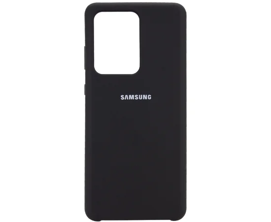 Чехол Silicone Cover (AA) для Samsung Galaxy S20 Ultra Черный / Black