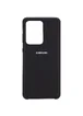 Чехол Silicone Cover (AA) для Samsung Galaxy S20 Ultra Черный / Black