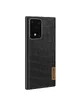 Кожаная накладка G-Case Crocodile Dark series для Samsung Galaxy S20 Ultra Черный