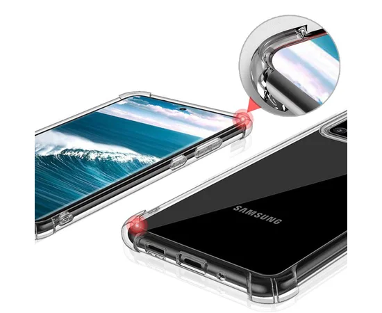 TPU чехол GETMAN Ease с усиленными углами для Samsung Galaxy S20 Ultra Прозрачный / Transparent