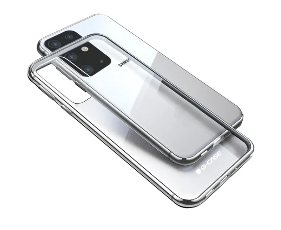 TPU чехол G-Case Shiny Series для Samsung Galaxy S20 Ultra Серебряный