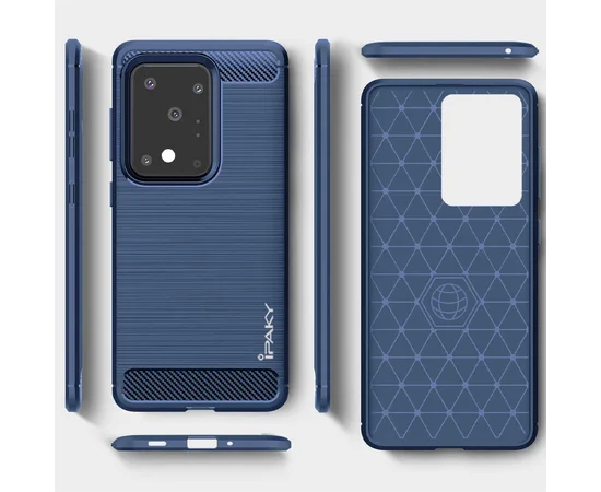 TPU чехол iPaky Slim Series для Samsung Galaxy S20 Ultra Синий