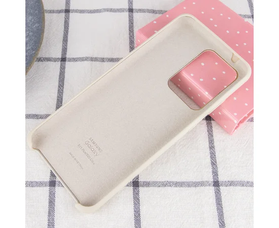 Чехол Silicone Cover (AA) для Samsung Galaxy S20 Ultra Бежевый / Antigue White