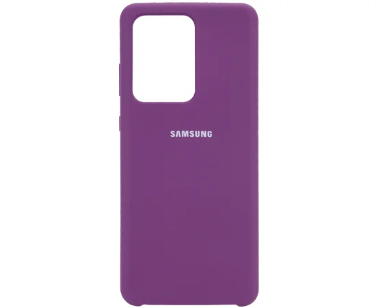 Чехол Silicone Cover (AA) для Samsung Galaxy S20 Ultra Фиолетовый / Grape