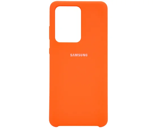 Чехол Silicone Cover (AA) для Samsung Galaxy S20 Ultra Оранжевый / Orange