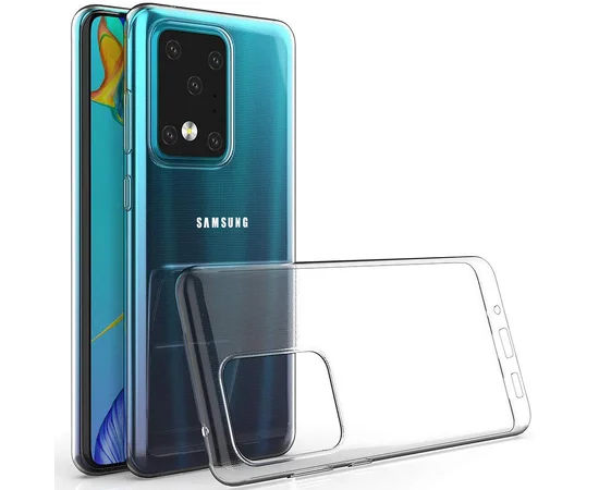 TPU чехол Epic Premium Transparent для Samsung Galaxy S20 Ultra Прозрачный / Transparent