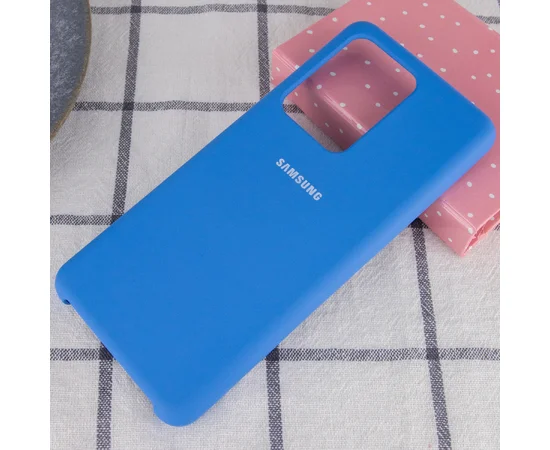 Чохол Silicone Cover (AA) для Samsung Galaxy S20 Ultra Синій / Blue