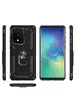 Ударопрочный чехол Serge Ring магнитный держатель для Samsung Galaxy S20 Ultra Черный
