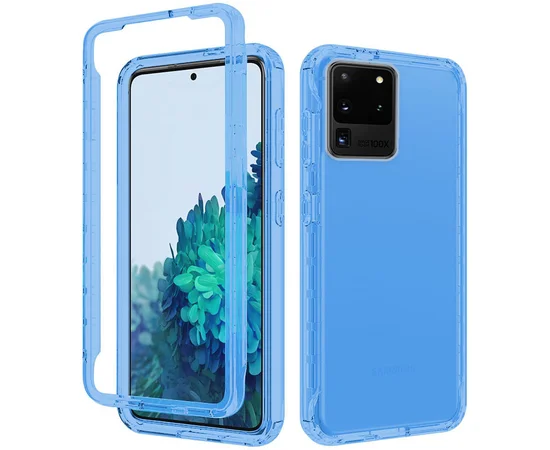 Чохол TPU + PC Full Body з захистом 360 для Samsung Galaxy S20 Ultra Синій