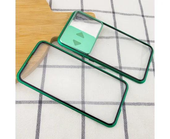 Чехол Camshield 360 Metall+Glass со шторкой для камеры для Samsung Galaxy S20 Зеленый