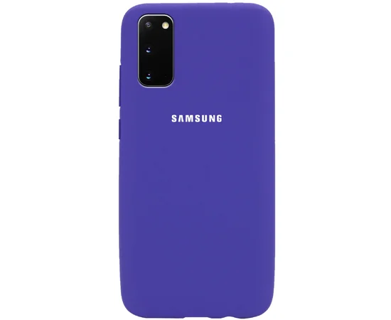 Чехол Silicone Cover Full Protective (AA) для Samsung Galaxy S20 Фиолетовый / Purple