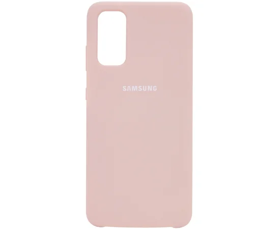 Чехол Silicone Cover (AA) для Samsung Galaxy S20 Розовый / Pink Sand