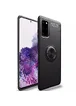TPU чехол Deen ColorRing под магнитный держатель (opp) для Samsung Galaxy S20 Черный / Черный