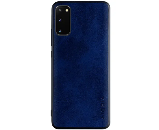 Кожаный чехол AIORIA Vintage для Samsung Galaxy S20 Синий