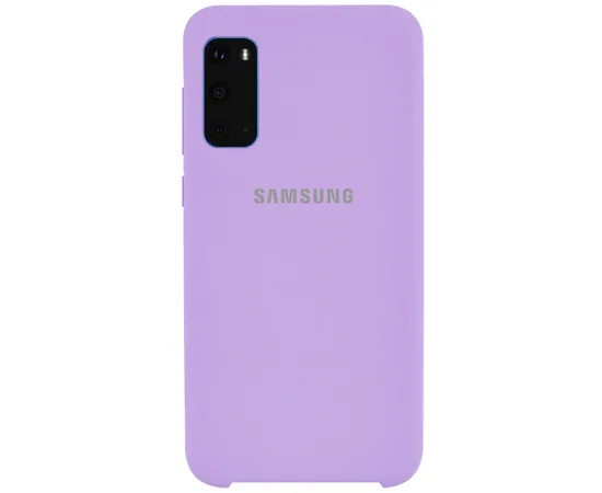 Чехол Silicone Cover (AA) для Samsung Galaxy S20 Сиреневый / Dasheen