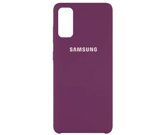 Чехол Silicone Cover (AAA) для Samsung Galaxy S20 Фиолетовый / Grape