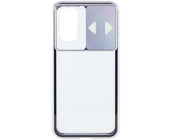 Чехол Camshield 360 Metall+Glass со шторкой для камеры для Samsung Galaxy S20 Серебряный