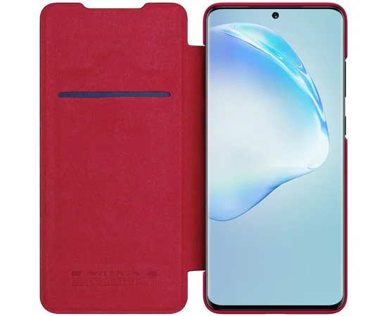 Кожаный чехол (книжка) Nillkin Qin Series для Samsung Galaxy S20 Красный