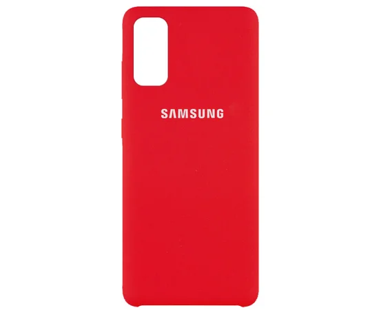 Чехол Silicone Cover (AAA) для Samsung Galaxy S20 Красный / Red
