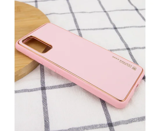 Кожаный чехол Xshield для Samsung Galaxy S20 Розовый / Pink