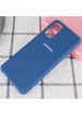 Чехол Silicone Cover (AA) для Samsung Galaxy S20 Синий / Navy Blue