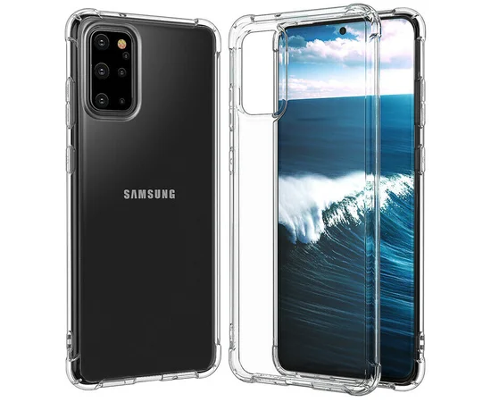 TPU чехол GETMAN Ease с усиленными углами для Samsung Galaxy S20 Прозрачный / Transparent