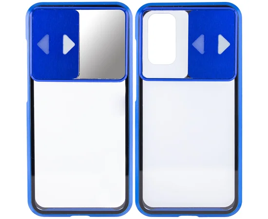 Чехол Camshield 360 Metall+Glass со шторкой для камеры для Samsung Galaxy S20 Синий