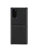 Кожаная накладка G-Case Cardcool Series для Samsung Galaxy S20 Черный