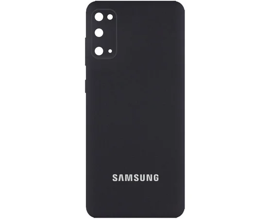 Чехол Silicone Cover Full Camera (AA) для Samsung Galaxy S20 Черный / Black