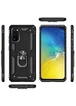 Ударопрочный чехол Serge Ring магнитный держатель для Samsung Galaxy S20 Черный
