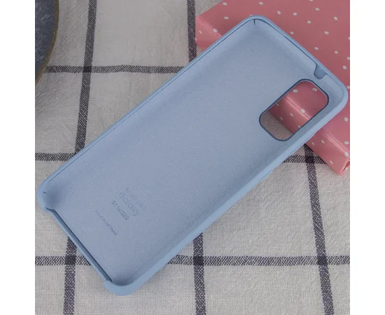 Чехол Silicone Cover (AA) для Samsung Galaxy S20 Голубой / Lilac Blue