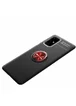 TPU чехол Deen ColorRing под магнитный держатель для Samsung Galaxy S20 Черный / Красный
