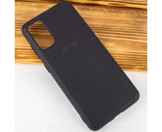 TPU чехол Fiber Logo для Samsung Galaxy S20 Черный