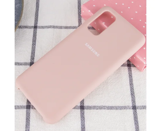 Чехол Silicone Cover (AA) для Samsung Galaxy S20 Розовый / Pink Sand