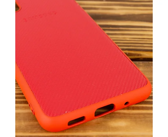 TPU чехол Fiber Logo для Samsung Galaxy S20 Красный