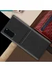 Кожаная накладка G-Case Cardcool Series для Samsung Galaxy S20 Черный