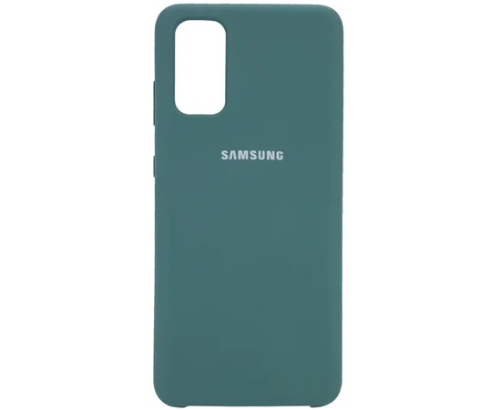 Чехол Silicone Cover (AA) для Samsung Galaxy S20 Зеленый / Pine green