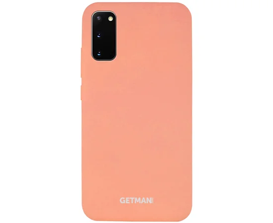 Чехол Silicone Cover GETMAN for Magnet для Samsung Galaxy S20 Розовый / Flamingo
