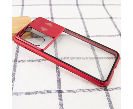 Чехол Camshield 360 Metall+Glass со шторкой для камеры для Samsung Galaxy S20 Красный