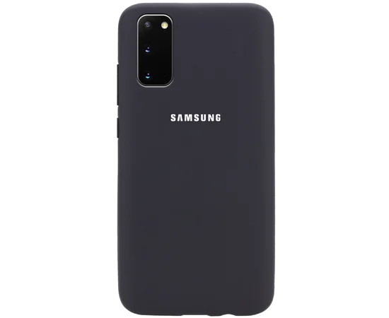 Чехол Silicone Cover Full Protective (AA) для Samsung Galaxy S20 Черный / Black