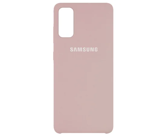 Чехол Silicone Cover (AAA) для Samsung Galaxy S20 Розовый / Pink Sand