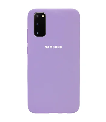 Чехол Silicone Cover Full Protective (AA) для Samsung Galaxy S20 Сиреневый / Dasheen